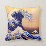 Almofada Grande onda de Hokusai<br><div class="desc">Grande onda de Hokusai</div>