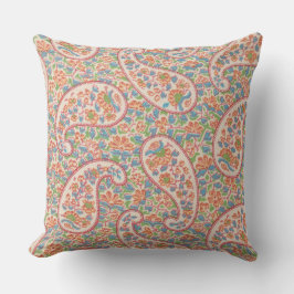 Almofada Grande Paisley, Travesseiro decorativo das Flores 