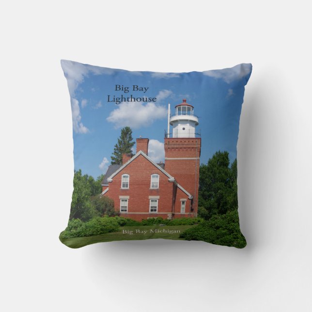 Almofada Grande travesseiro quadrado do farol de Bay (Frente)