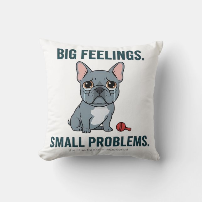 Almofada Grandes Sentimentos Pequenos Problemas Cachorro Bu (Frente)