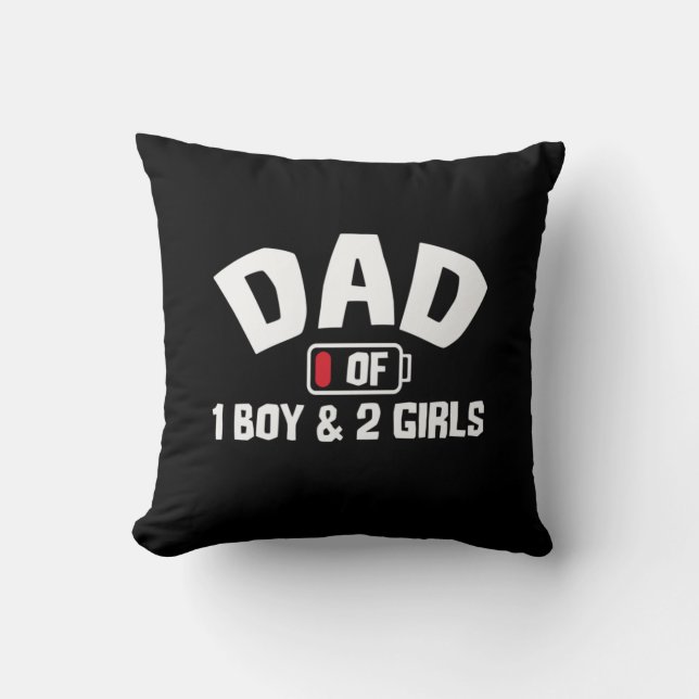 Almofada Grandfather Quotes | Dad Of One Boy (Frente)