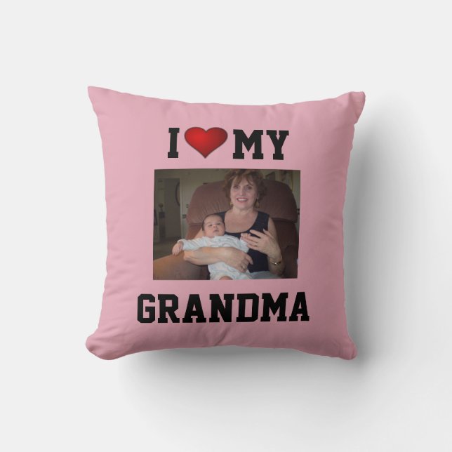 Almofada Grandma: I LOVE MY GRANDMA (Frente)