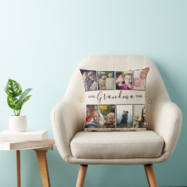 Almofada Grandma Pillow – 8 Photos & Grandkids’ Names