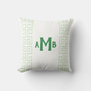 Almofada Grass Green Chinoiserie Grécia - Greve-Chave Monog
