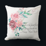 Almofada Gratidão das Rosas Vermelhas e Rosa das Cegas<br><div class="desc">Rosas Vermelhas e Rosa de Aquarelas Spray Gratidão Floral Outdoor Travesseiro - um belo buquê spray de vermelhos e pinks. Uma citação de Gratidão de Henry Ward Beecher. Pessoal com suas próprias iniciais. Um presente fabuloso pela primeira vez, dono de casa, dançarinas, namoradas, qualquer ocasião celebratória - ou só para...</div>