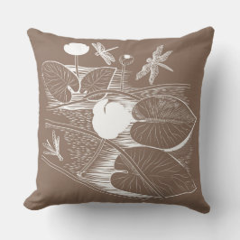 Almofada Gravação de lírios