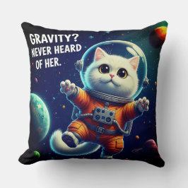 Almofada Gravidade? Nunca Ouvi Falar Dela. Gata Espacial Fo