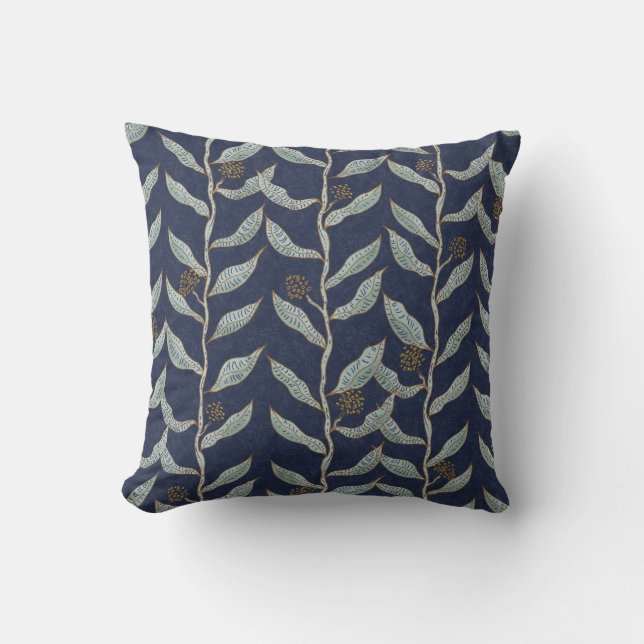 Almofada Gray floral vines  (Frente)