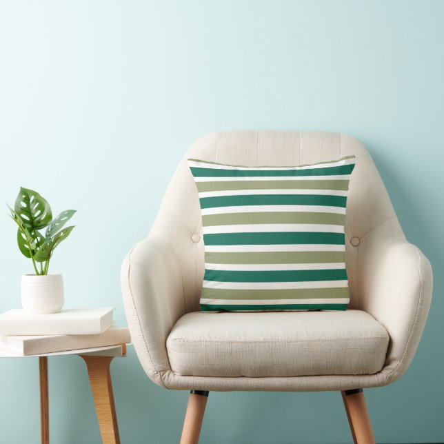 Almofada Gray Green Stripes (Cadeira)