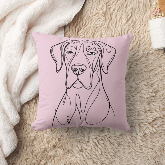 Almofada Great Dane Linedrawing  (Cobertor)