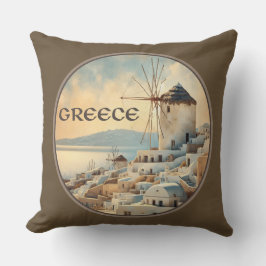 Almofada Grécia Windmills de Mykonos