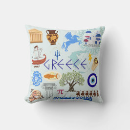 Almofada Grécias - Símbolos Viagem