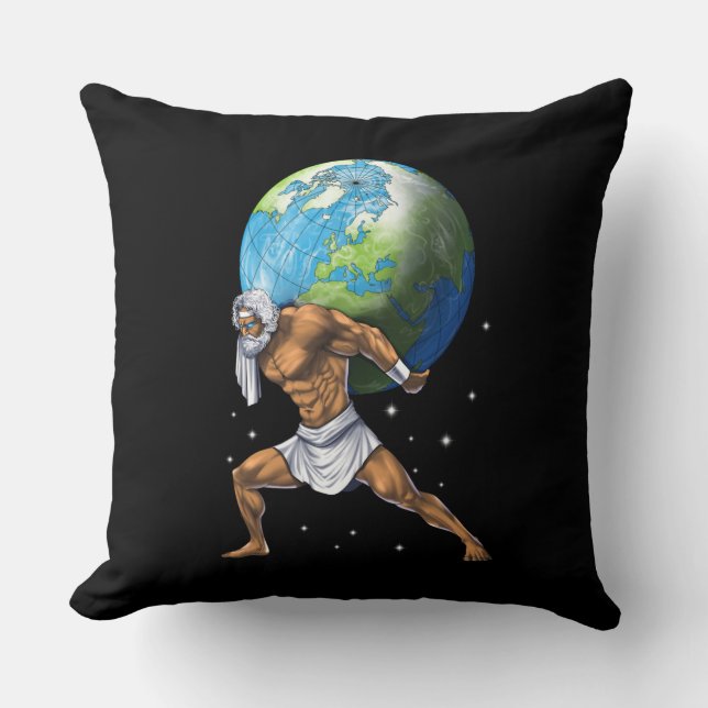 Almofada Greek Mythology God Atlas (Frente)