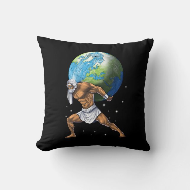 Almofada Greek Mythology God Atlas (Frente)