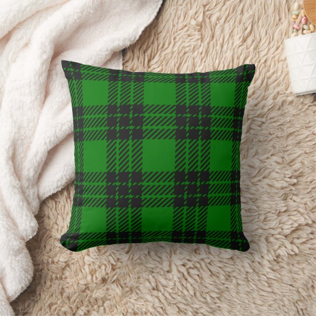 Almofada Green and Black Tartan Plaid Pattern (Cobertor)