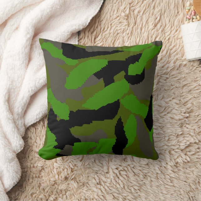 Almofada Green Camouflage Design (Cobertor)