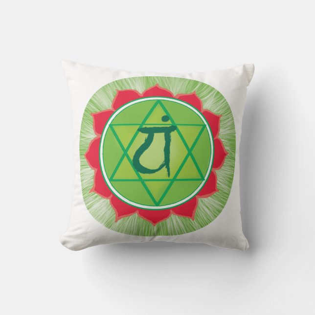 Almofada Green Chakra Heart Chakra Anahata Pilliow (Frente)
