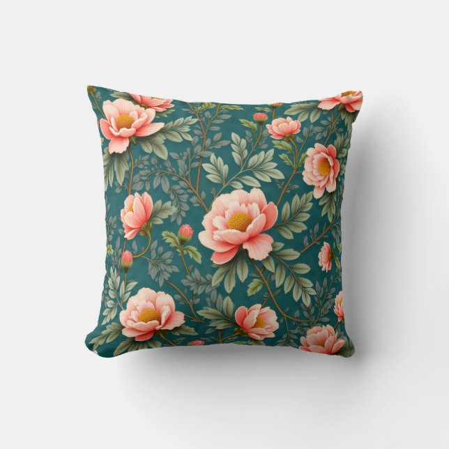Almofada Green field roses (Frente)