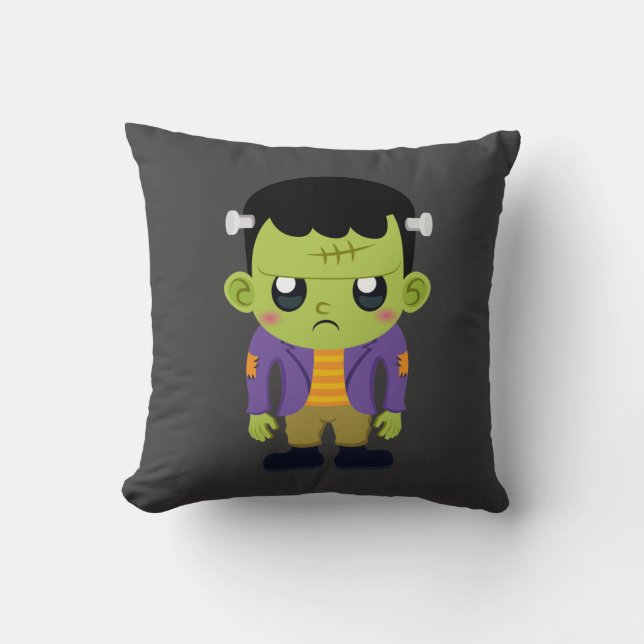 Almofada Green Frankenstein Monster Halloween (Frente)