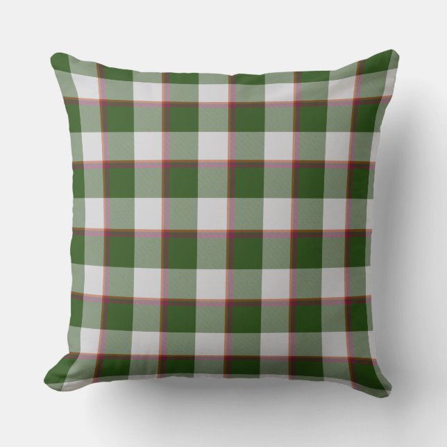Almofada Green House and Mischka Gray Plaid (Frente)
