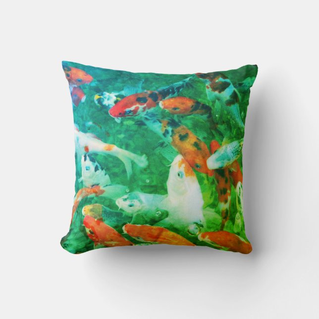 Almofada Green Koi Pond (Frente)