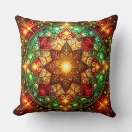 Almofada Green Red Decorative Christmas Throw Pillow
