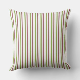 Almofada green strips throw pillow