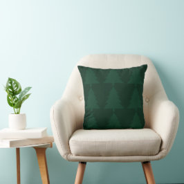 Almofada Green Tree Throw Pillow