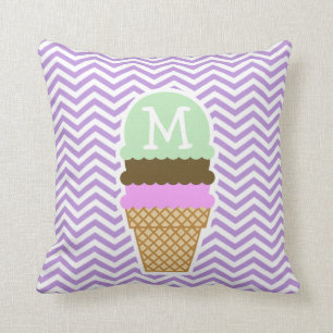 Almofada Grelhas de lavanda; Cone de Sorvete