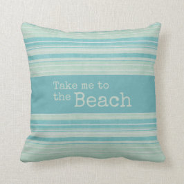Almofada Greve Costeira Rustic Beach Blue Green