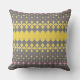 Almofada Grey and yellow Throw Pillow