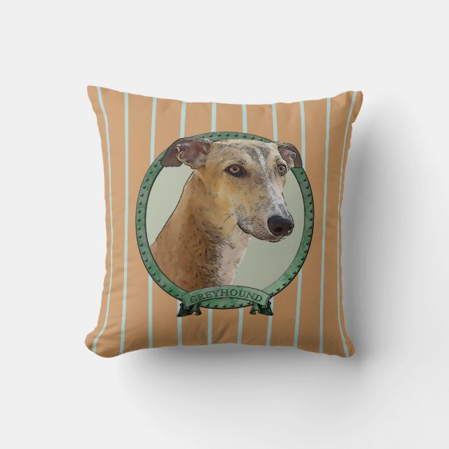 Almofada Greyhound em quadro (Frente)