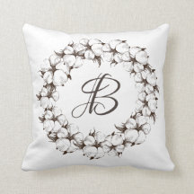 Grinalda do monograma do algodão (pode mudar a