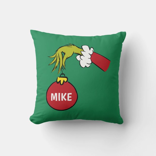 Almofada Grinch | Enfeite Personalizado (Frente)