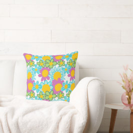 Almofada Groovy Bloom Travesseiro decorativo