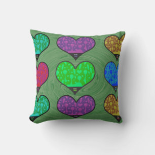 Almofada Groovy Lava Hearts Melty Fun Sessenta Vibes