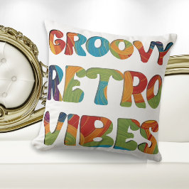 Almofada Groovy Retro Vibes Reversíveis Hipocolores Multico