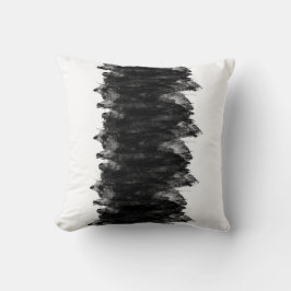 Almofada Grunge branco preto