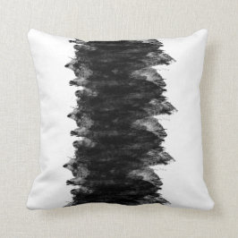 Almofada Grunge branco preto