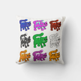 Almofada Grupo de Kitten Padrão do Xmas Bonito