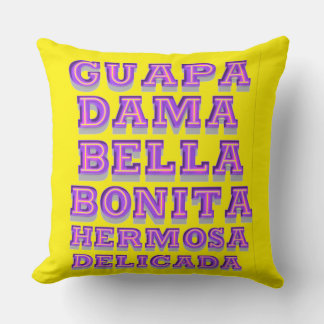 Almofada guapa, bella, bonita,