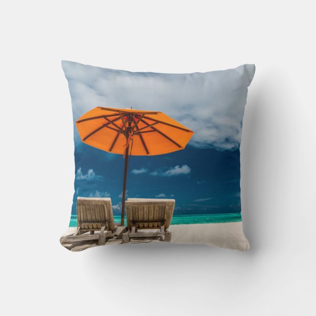 Almofada Guarda-chuva de Sun no Sandy Beach |Maldives (Frente)