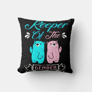 Almofada Guardião do Urso de Pelúcia Rosa e Azul do Gênero