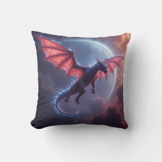 Almofada Guardião Majestoso: Travesseiro Dragão Nebulosa