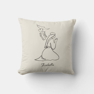 Almofada Guerreiro da Oração Design & Nome Personalizado