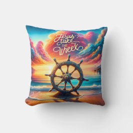 Almofada Guiding Light Jesus leva a roda