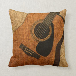 Almofada Guitarra acústica rústica