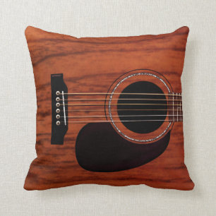 Almofada Guitarra acústica superior de mogno