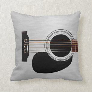 Almofada Guitarra acústica superior de prata