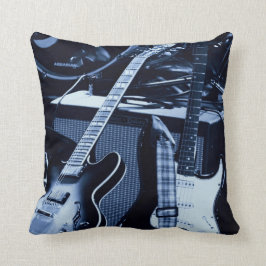 Almofada Guitarra azuis